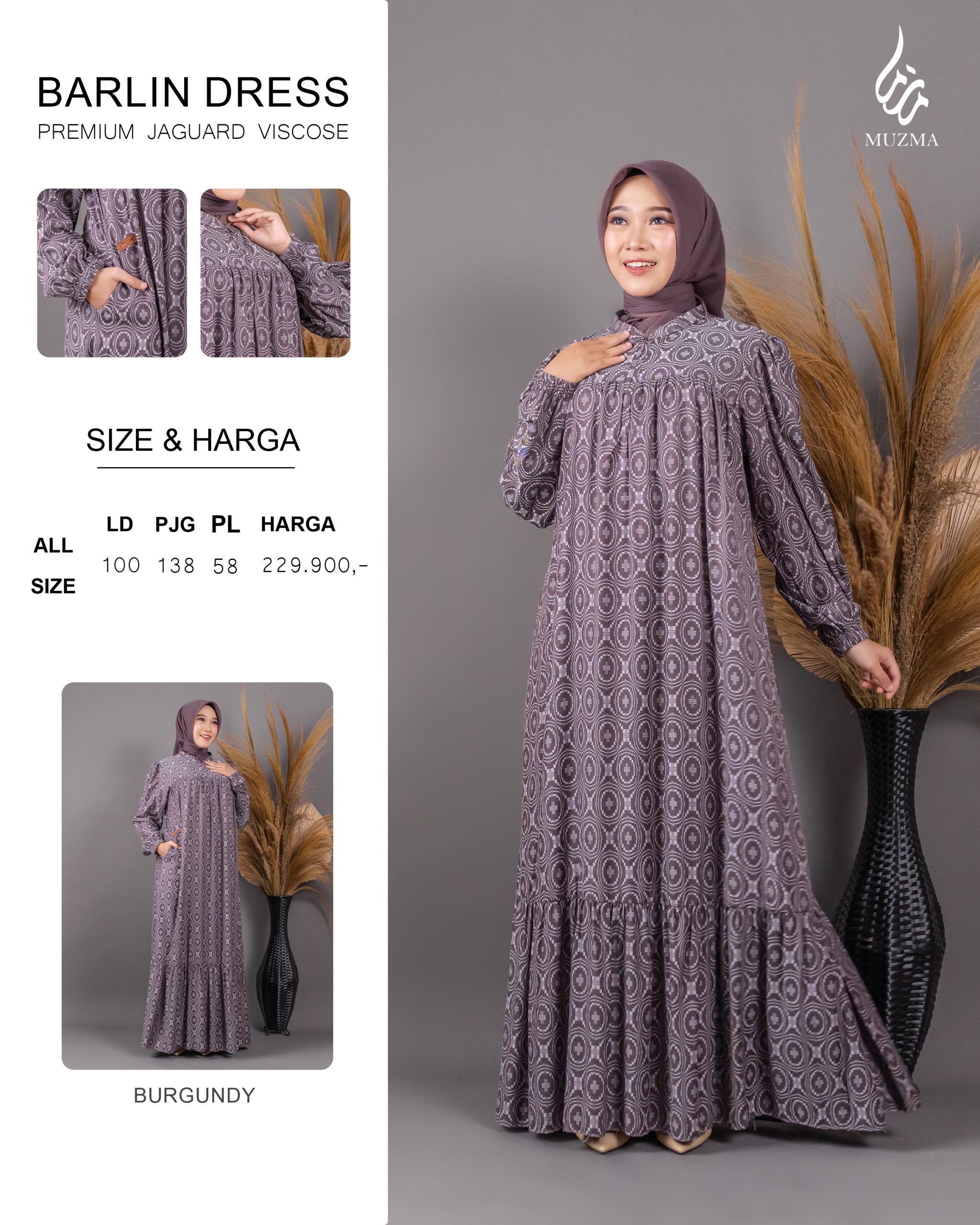 Barlin Dress – Premium Jaguar Viscose