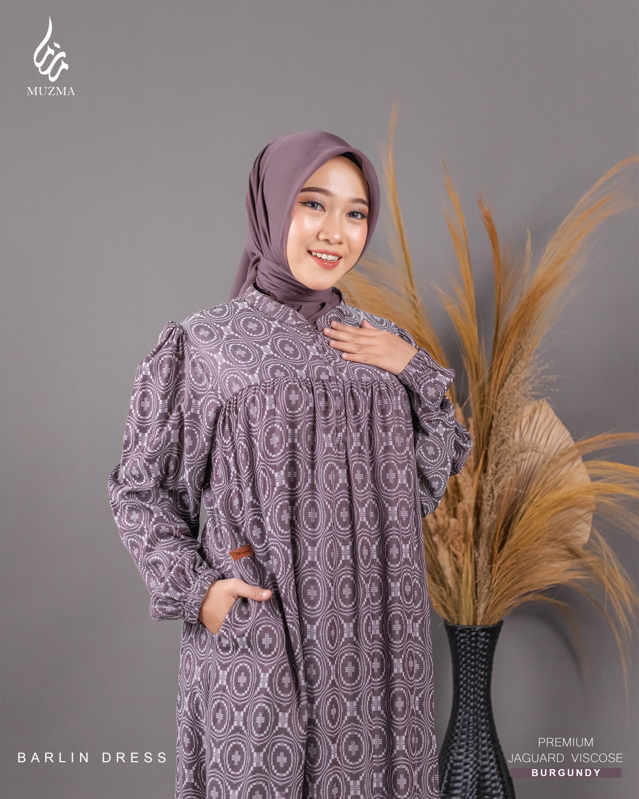 Barlin Dress – Premium Jaguar Viscose - Gambar 2