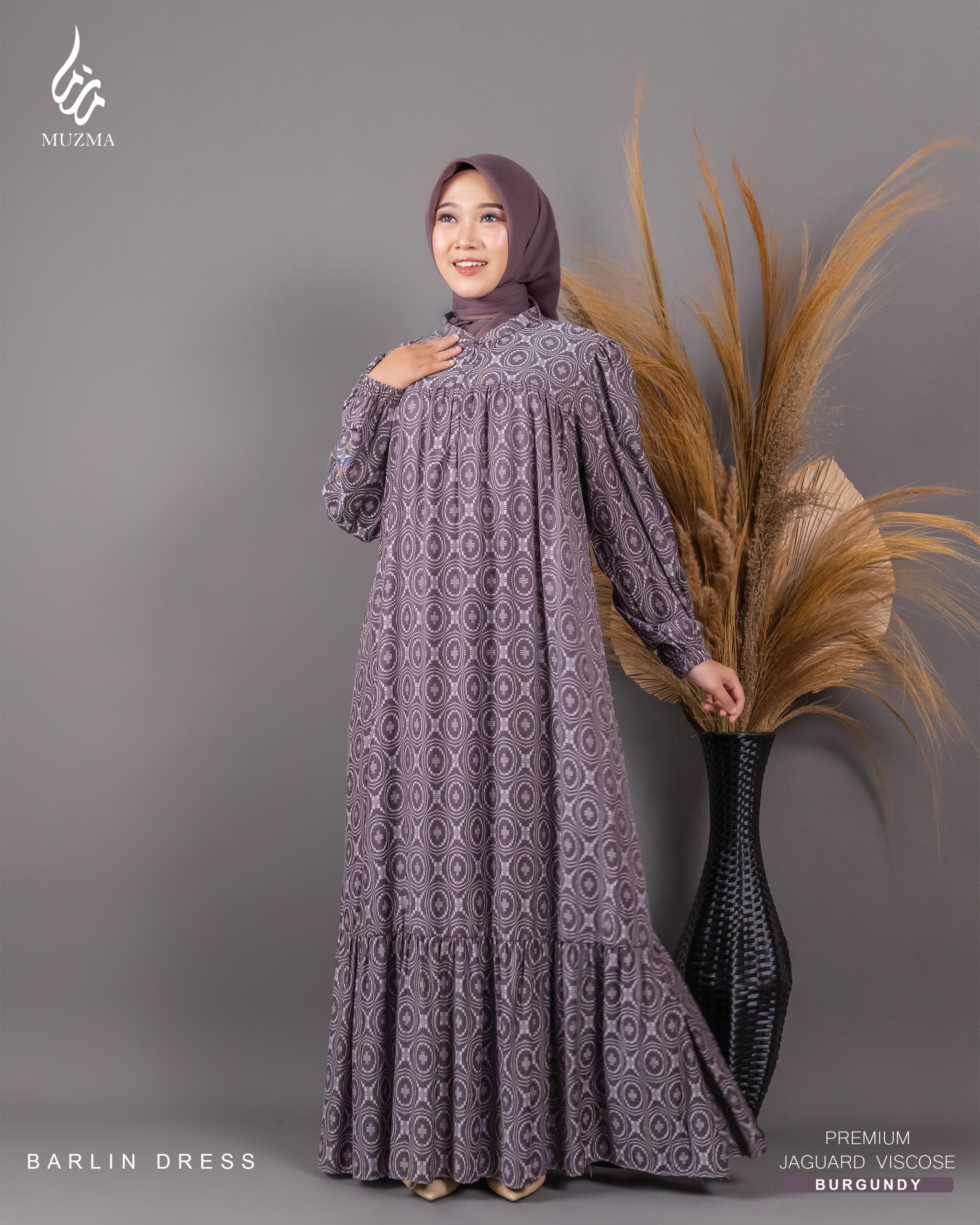 Barlin Dress – Premium Jaguar Viscose - Gambar 4