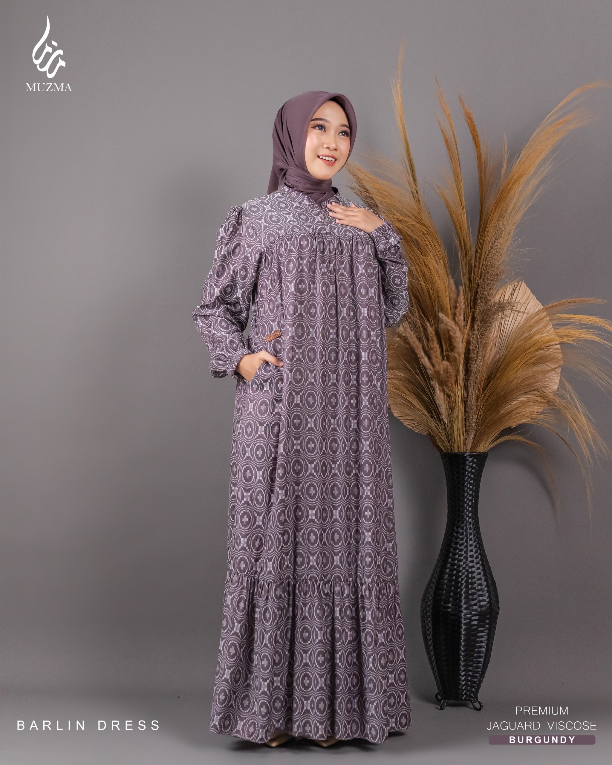 Barlin Dress – Premium Jaguar Viscose - Gambar 5