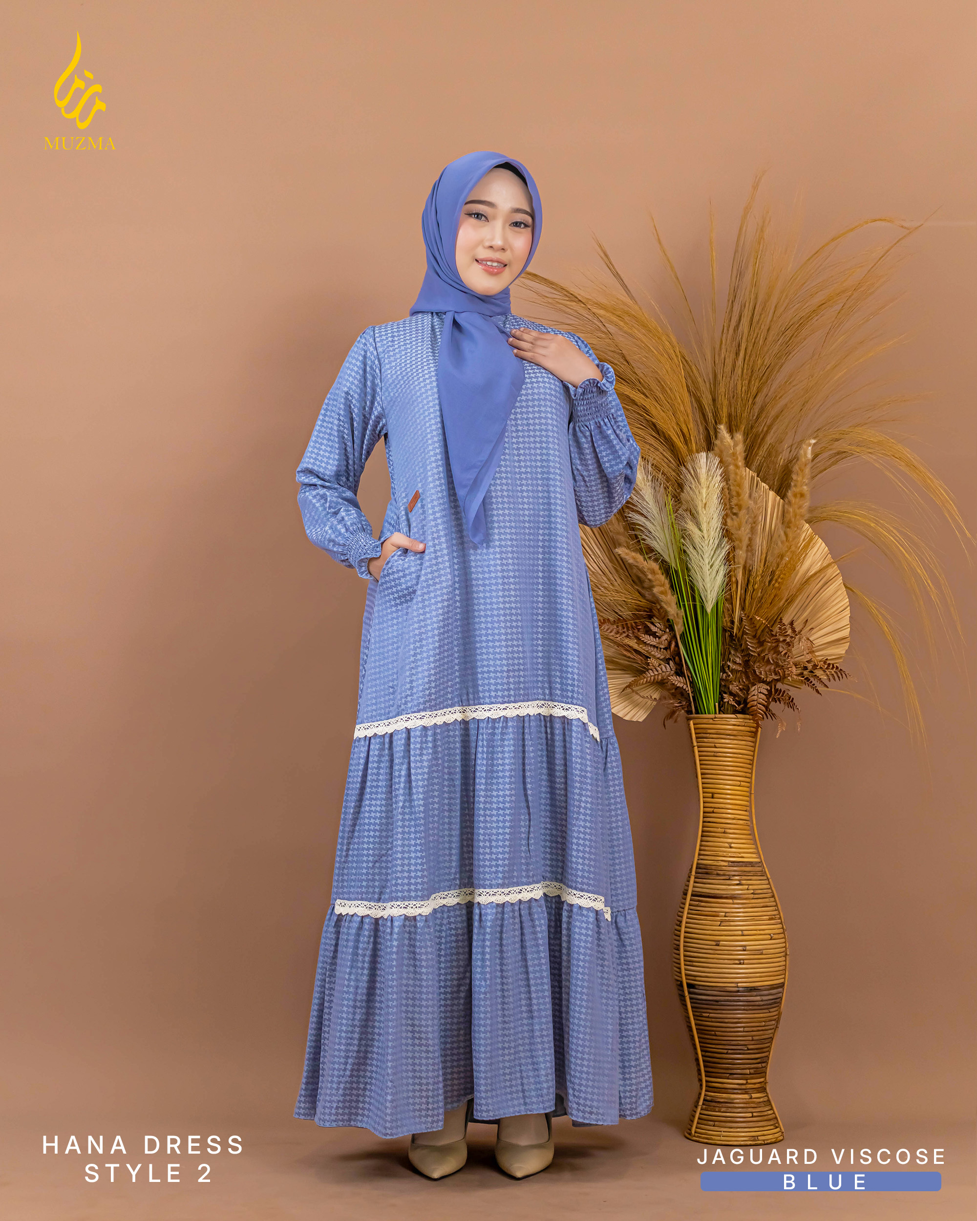 Hana Dress Stayle 2 bahan rayon adem, lembut dan sangat nyaman - Gambar 4