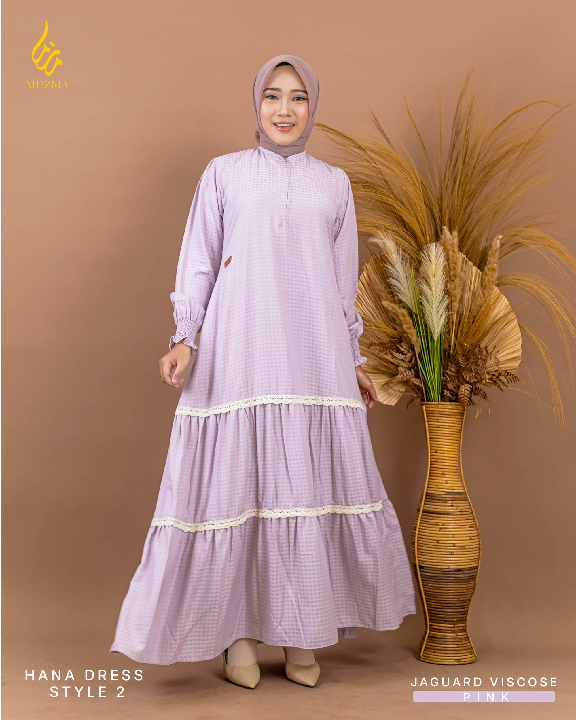 Hana Dress Stayle 2 bahan rayon adem, lembut dan sangat nyaman - Gambar 7